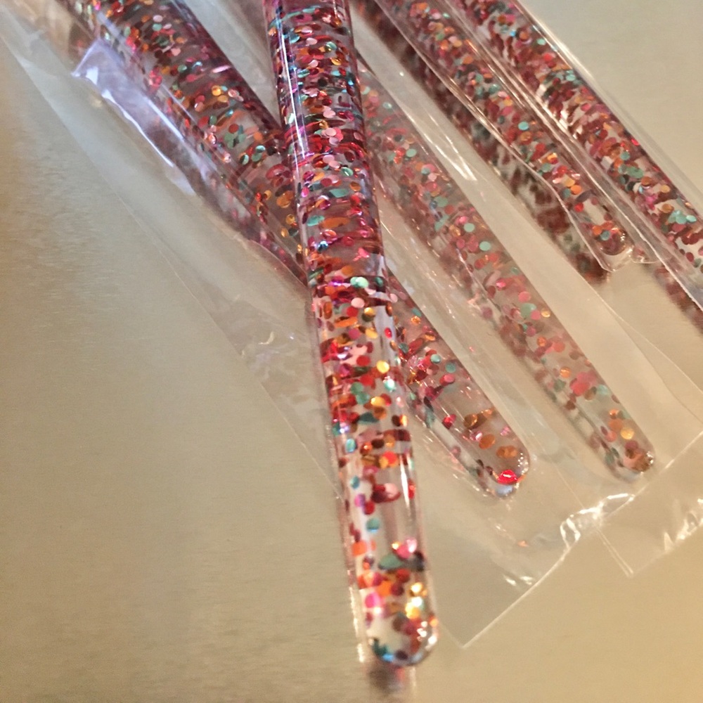 5 piece Sparkle Makeup Brush Set NEW - Picture 8 of 11